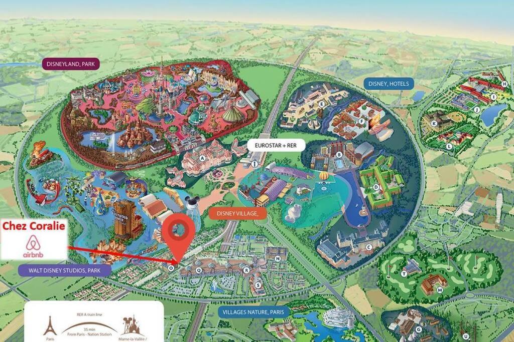 Disneyland Paris 70m² Face Parc, Place Ariane * Serris